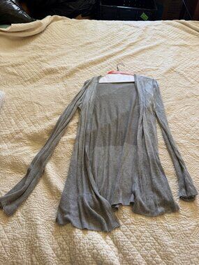 Premise Grey Open Front Cardigan Size S